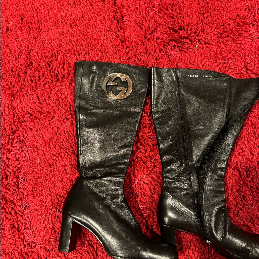 Black Gucci Boots